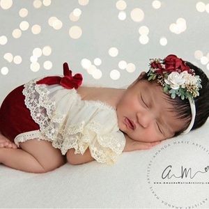 Newborn Velvet Romper- BRAND NEW